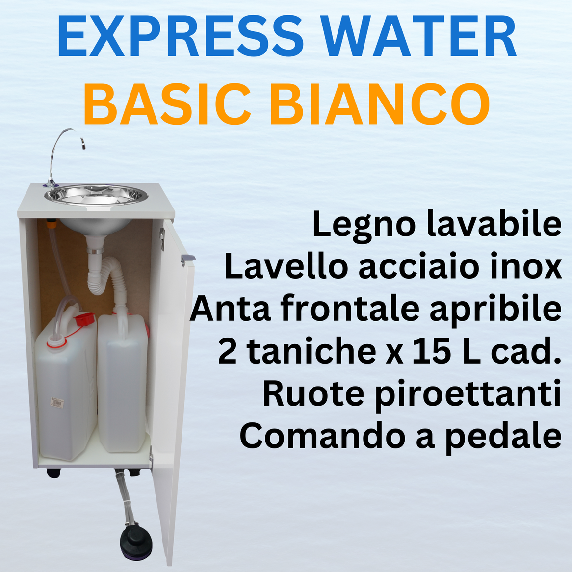 Lavello Autonomo Basic Bianco