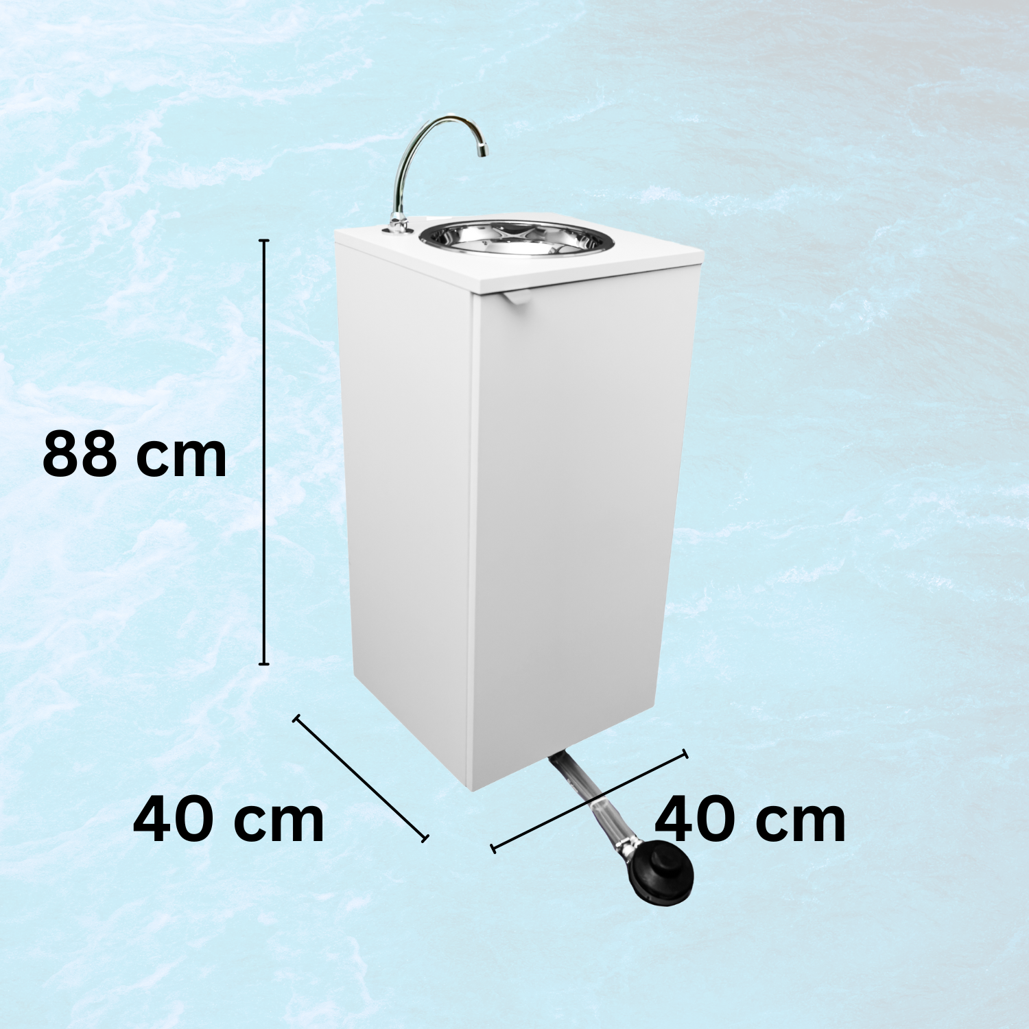 Lavello Autonomo Basic Bianco