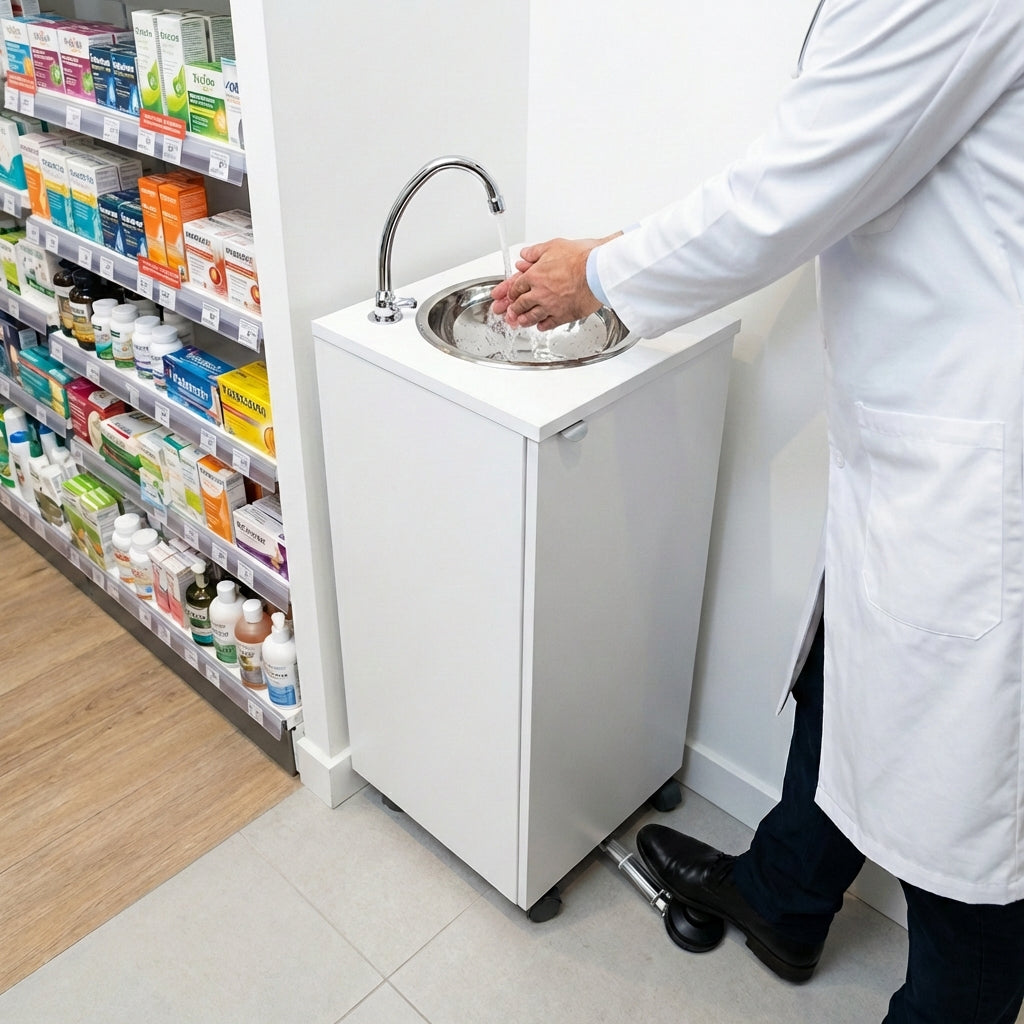 Lavello Autonomo Basic Bianco