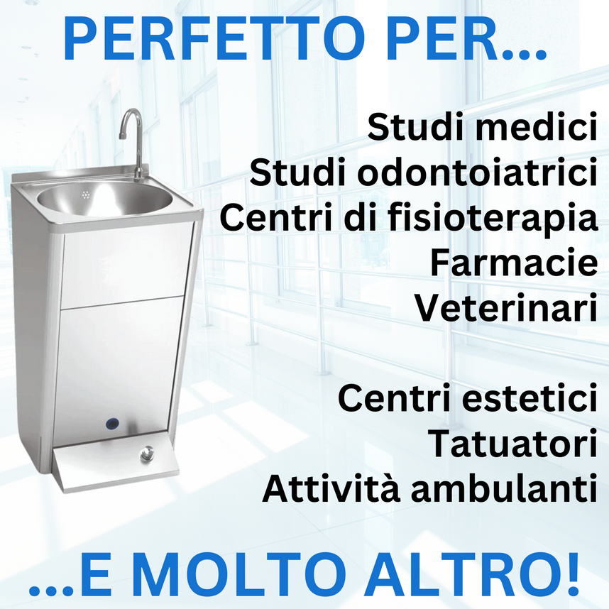 Column sink without accessories