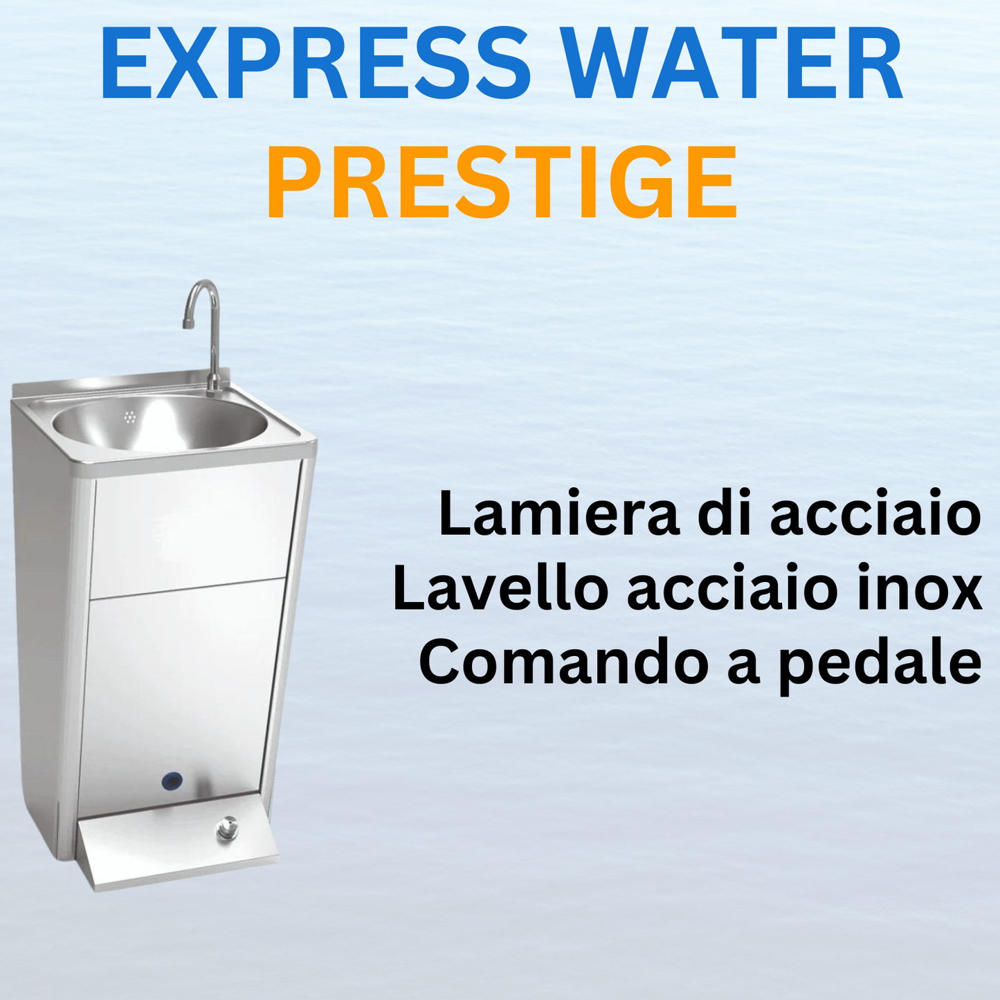 Column sink without accessories