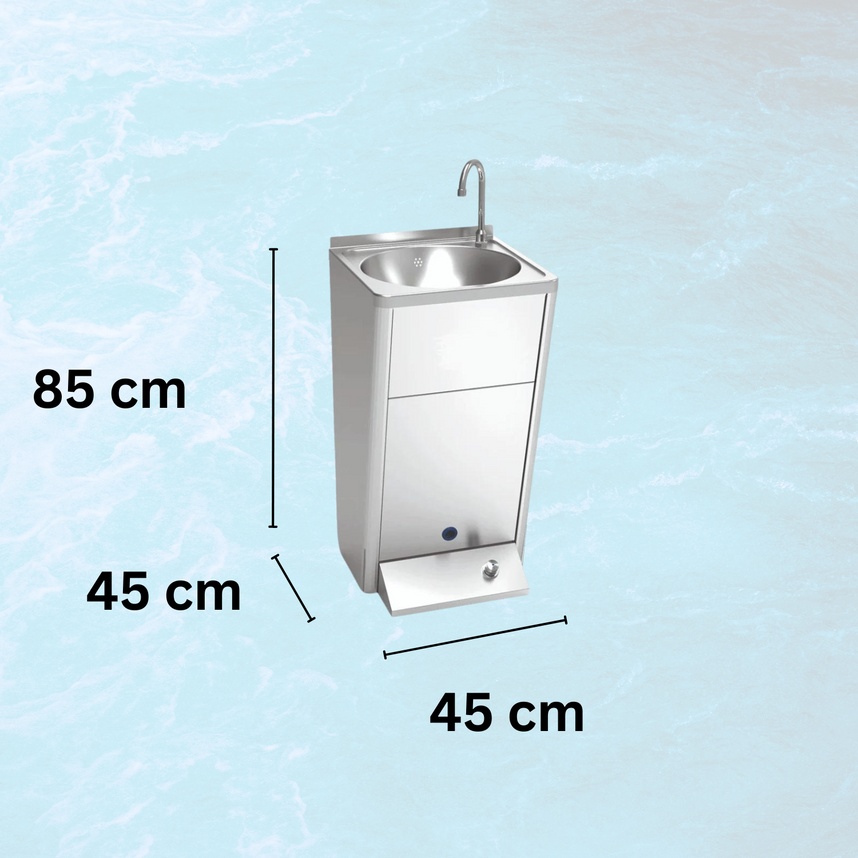 Column sink without accessories