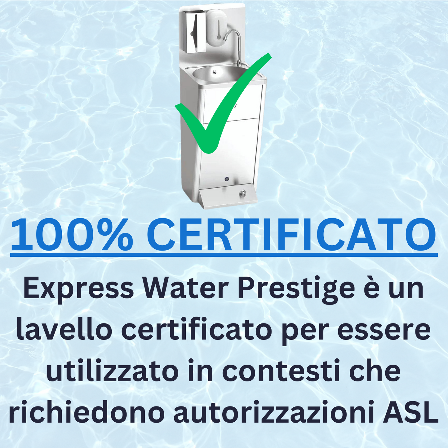 Column sink with accessories