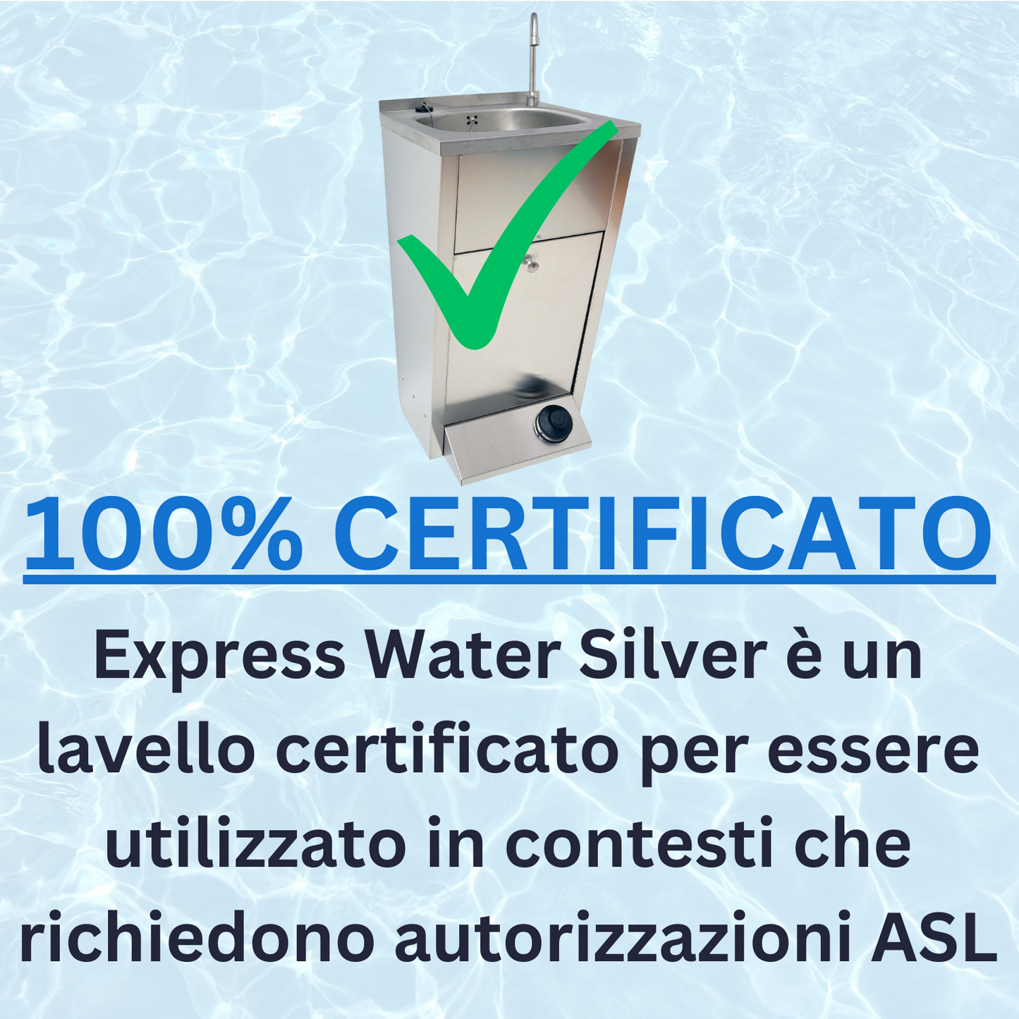 Autonomous sink Mod. Silver