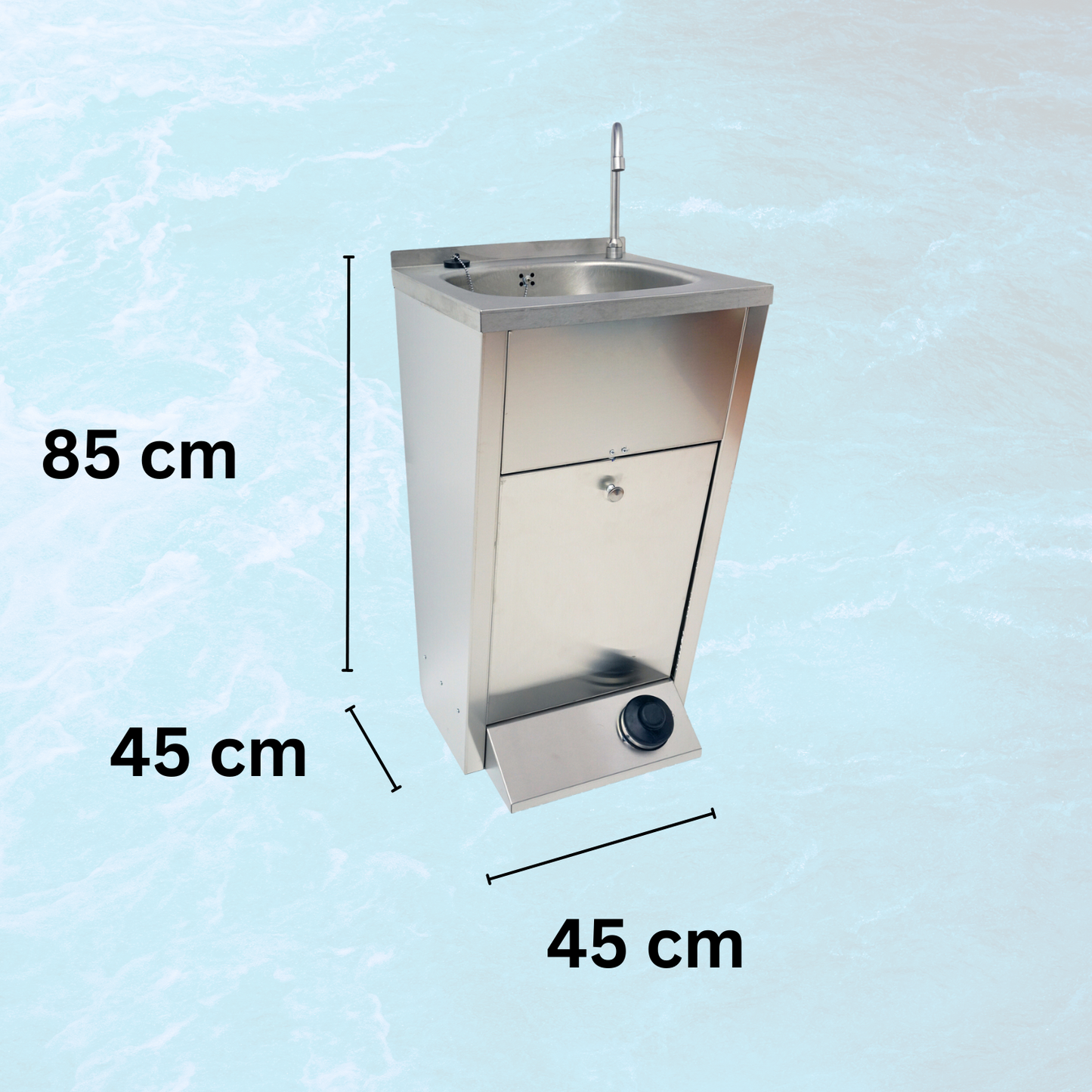 Autonomous sink Mod. Silver