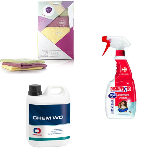 Hygiene and cleaning kit